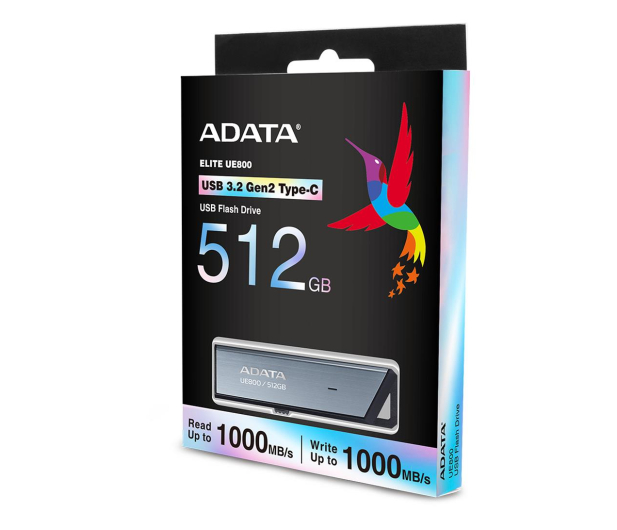 ADATA USB 3.1 Type C 512GB 1000MB/s AELI-UE800-512G-CSG - 1164206 - zdjęcie